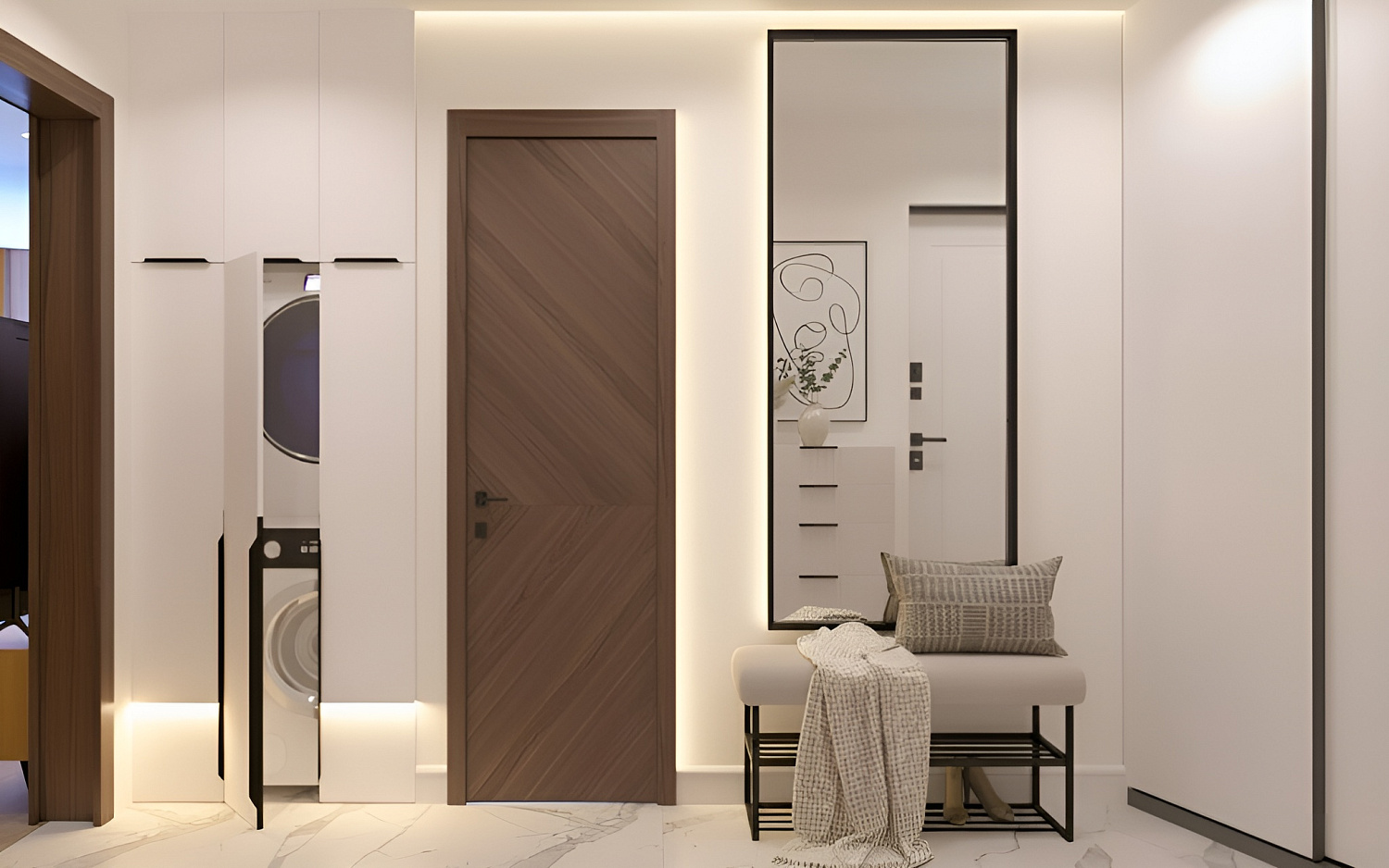 Дизайн-проект двухкомнатной квартиры для молодой семьи