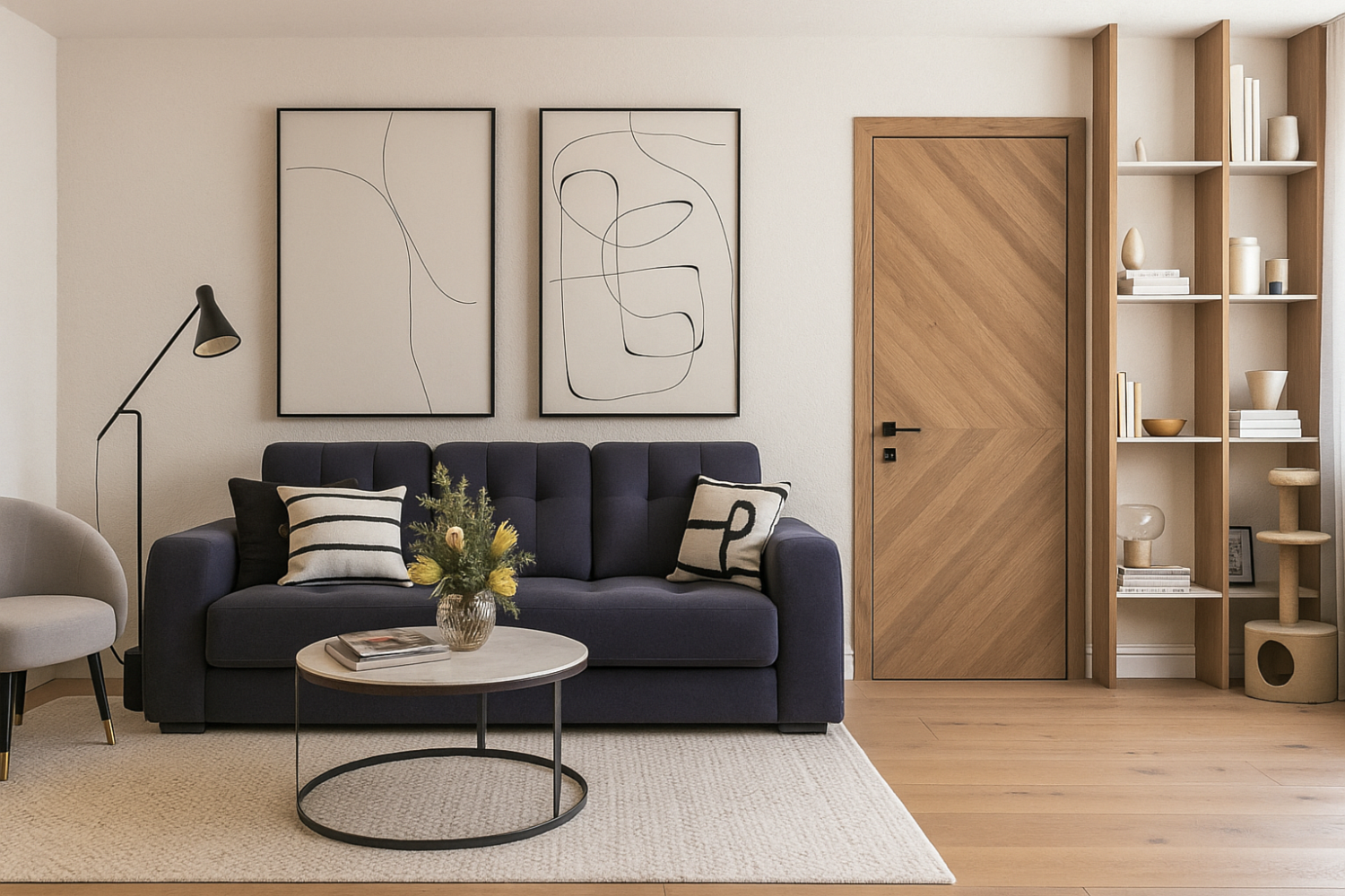 Дизайн-проект двухкомнатной квартиры для молодой семьи